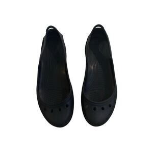 Crocs Black Flats Shoes Size 9